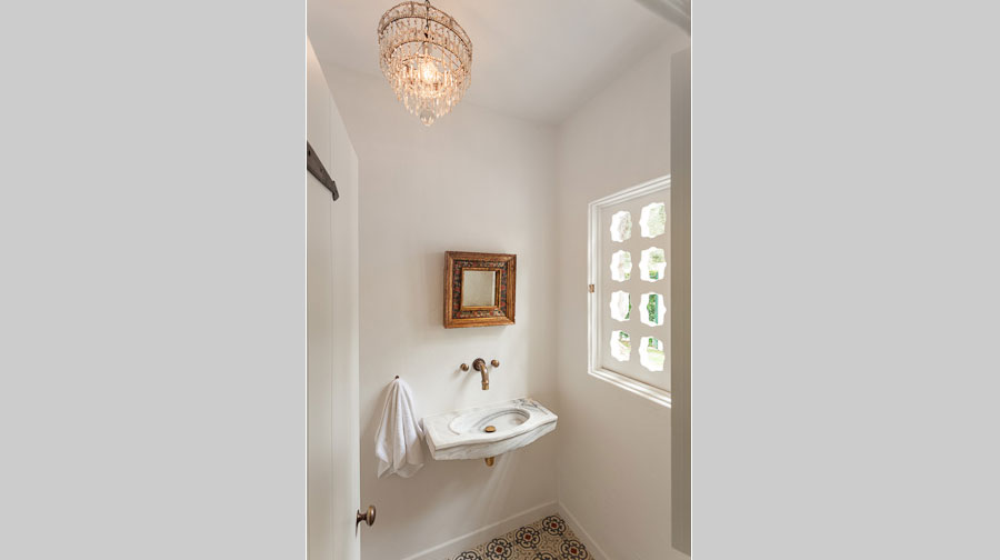 Leterrier Residence Powder Room - renovation by Scott Lander Design